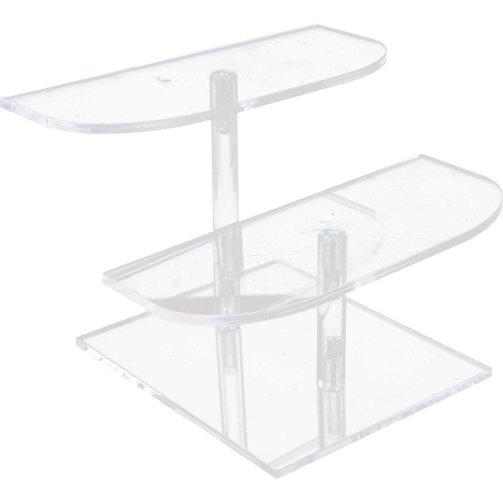 Clear Display Stand Acrylic Figures Display Riser for 2Pcs Collection