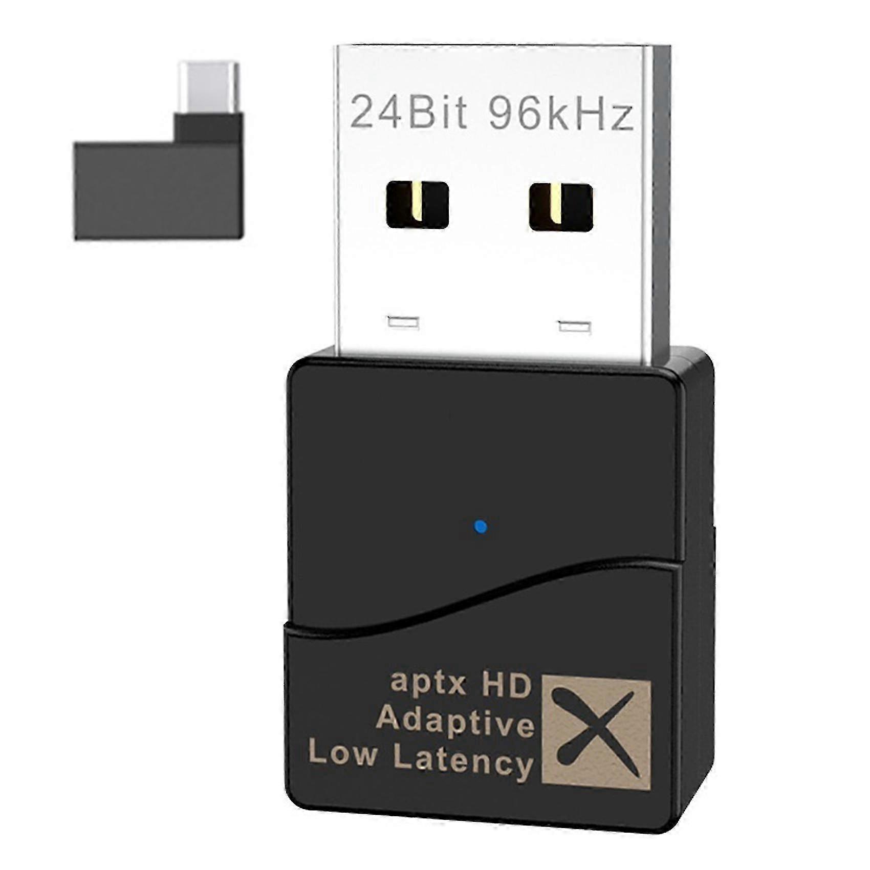 Aptx Adaptive Transmitter, Usb Bluetooth 5.2 Audio Transmitter, Driver-free, Can Switch Aptx Code Fr