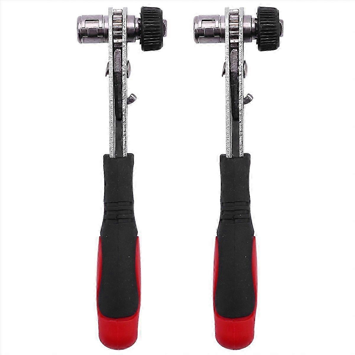 Professional Mini 1/4 Inch Drive Rapid Ratchet Wrench Quick Socket Tools Red