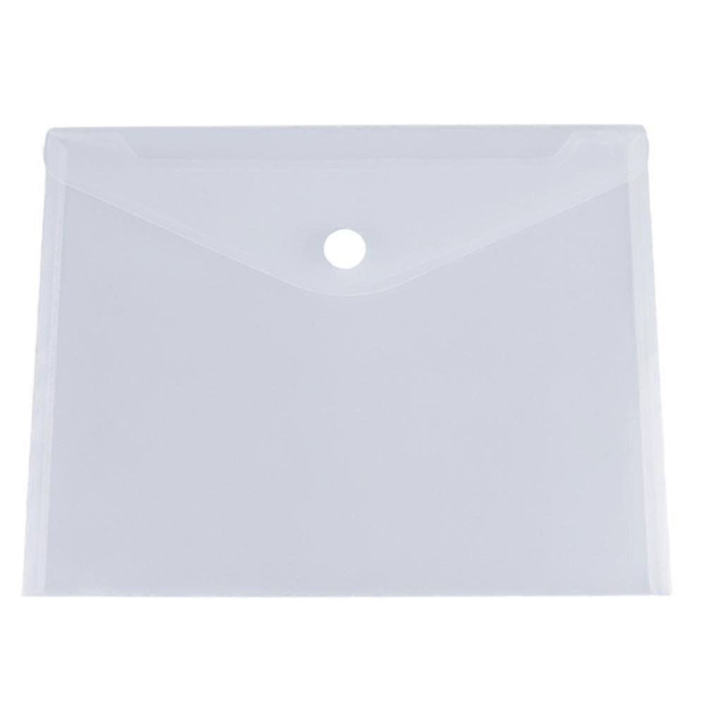 30Pcs A4 Transparent Plastic Envelope Document File Bag Large Capacity