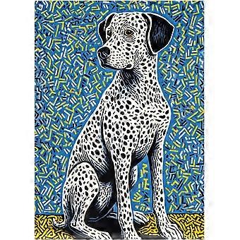 Dalmatian Dog Street Pop Art Jigsaw Puzzle - Colorful Urban Style Artwork Puzzles SQZ433