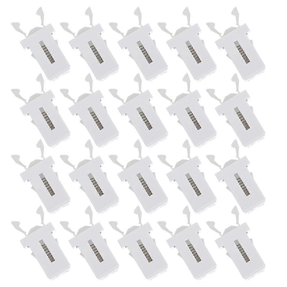 Push Button Latch Universal Trash Can Lid Locks with 48Pcs Replacement Clips