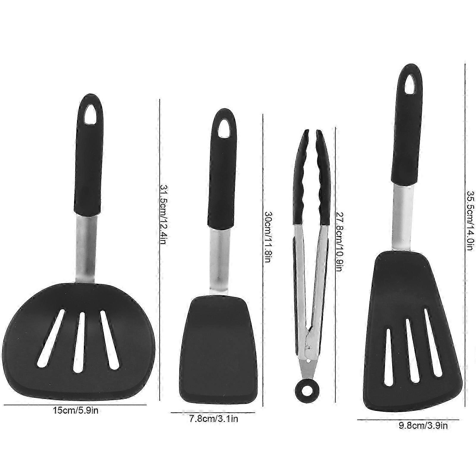 4-Piece Silicone Cooking Tool Set