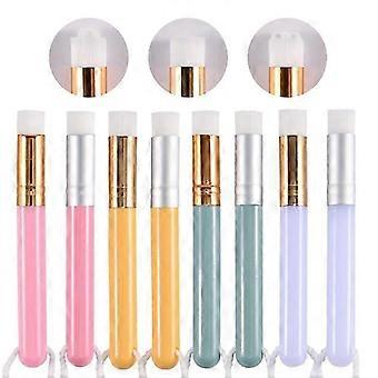6 PCS Soft Bristle Nose Cleansing Brushes For Blackhead Removal, Deep Cleansing and Nose Pore Shrinking (Flower Head, Pink Silver)