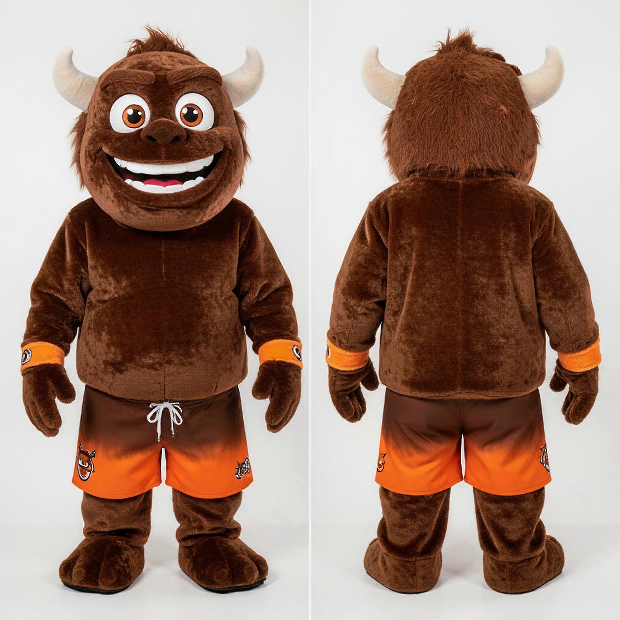 MASTICOT Brown Velvety Ogre Mascot