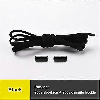 Slip-on No Tie Shoelaces Capsule Lock with Elastic Laces for Sneakers Kids Adults | Quick Lazy Shoelaces One Size Fits All Shoes