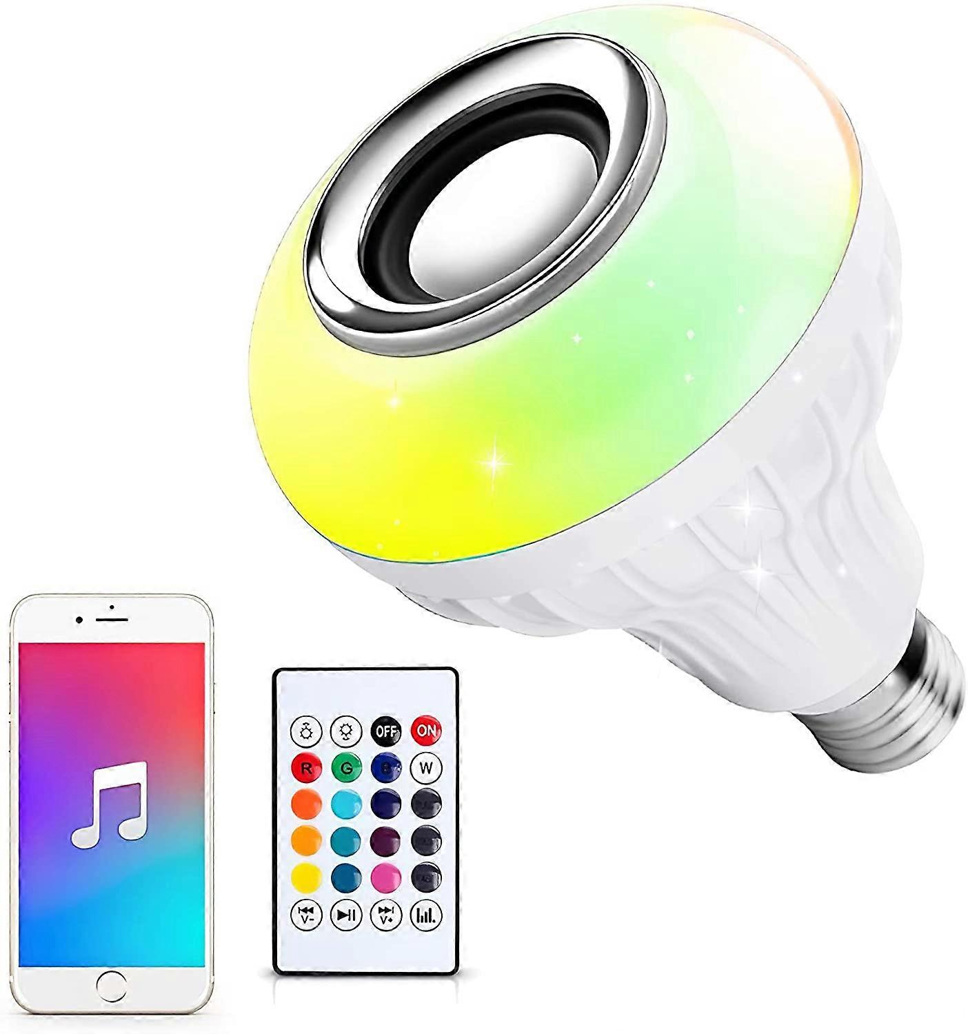 Colour-Changing Smart Bulb with Built-in Bluetooth Speaker