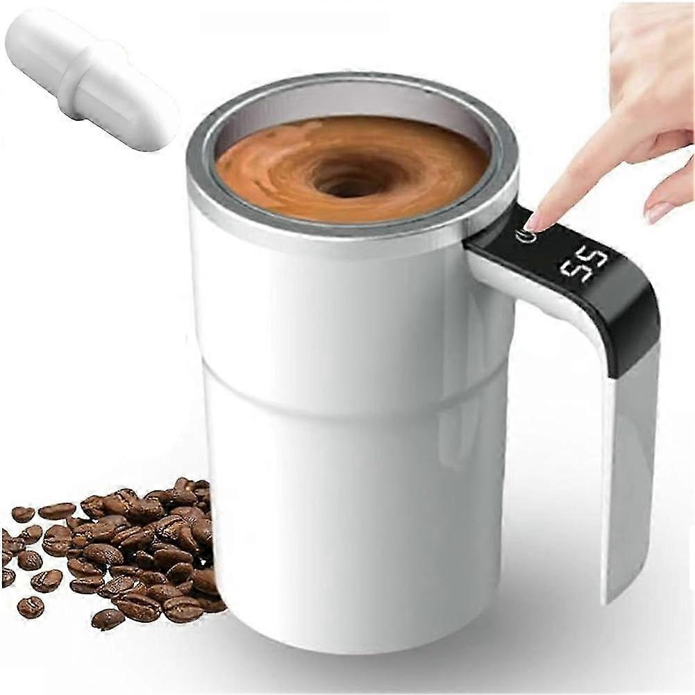 USB Rechargeable Stirring Thermometer Mug