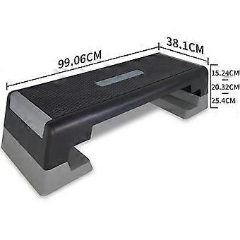 Plataforma ajustável para exercícios de fitness, plataforma para exercícios aeróbicos em casa, equipamento de fitness multifuncional antiderrapante, adequado para aeróbica, treinamento de força e...