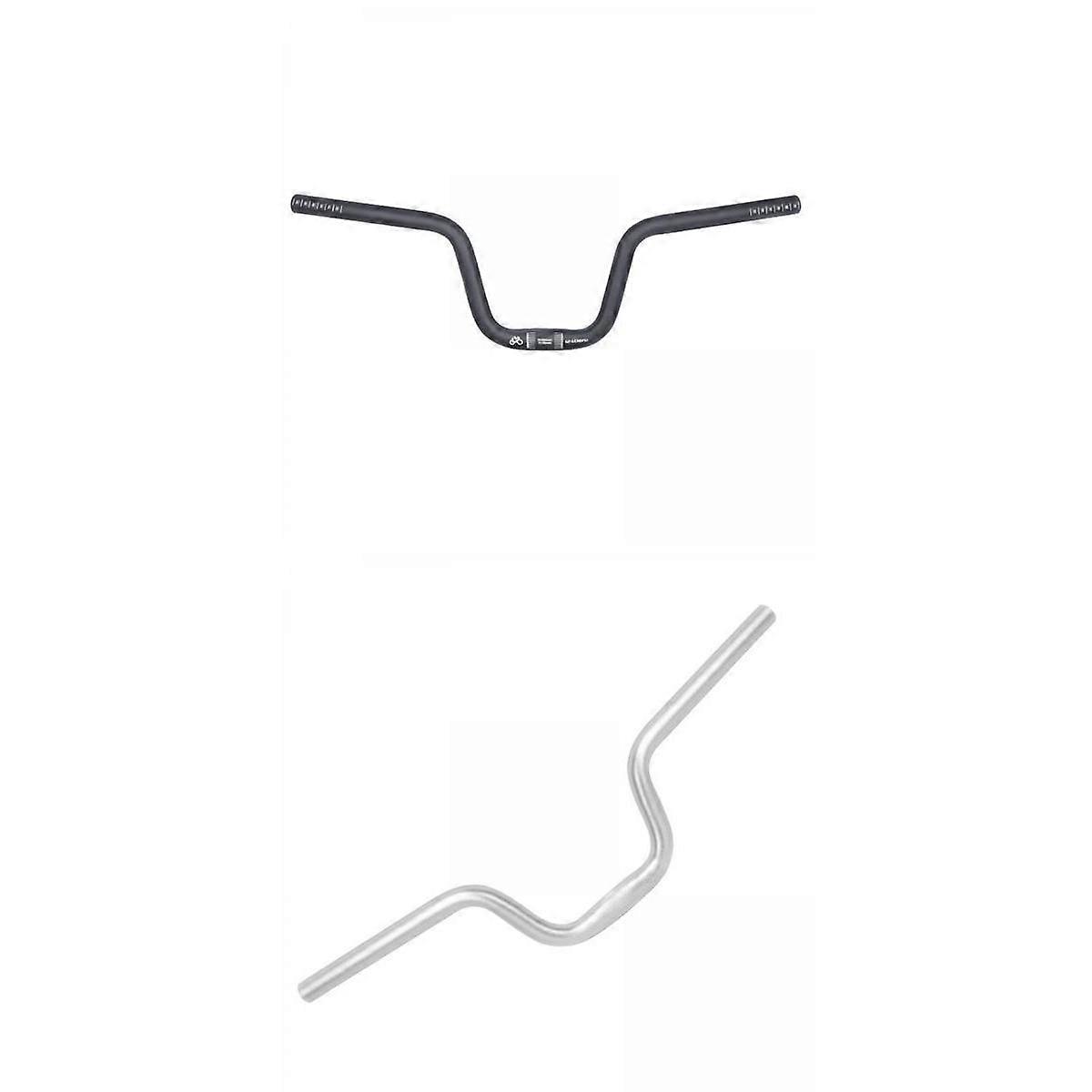 2x 25.4mm Riser Handlebar Lightweight Aluminium A Folding Bars