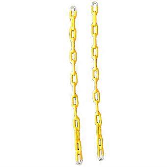 2pcs Tree Swing Plastisol Coated Swing Chain Steel Chain for Outdoor Swings for Children Rope Swing-WHBYV