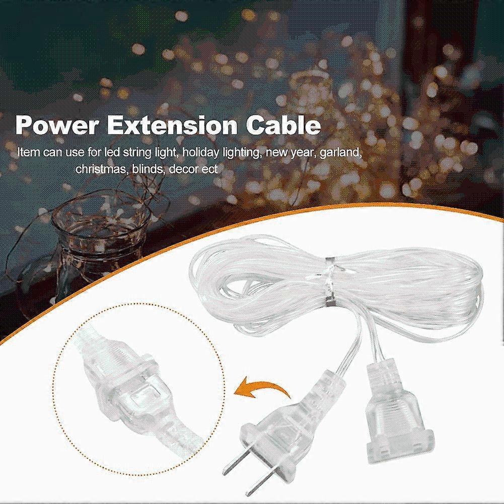 5m Extension Cord compatible with Christmas Wedding LED String Lights