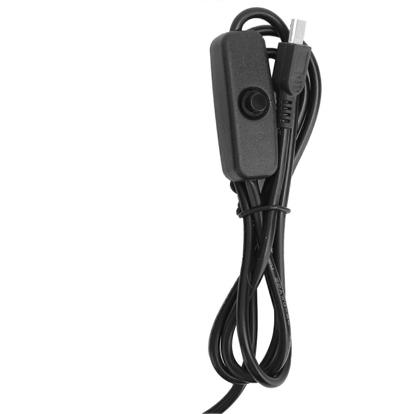 Power Supply for Raspberry Pi 5V 3A with Switch Button Integrated Micro USB Adapter 100240VUK Plug