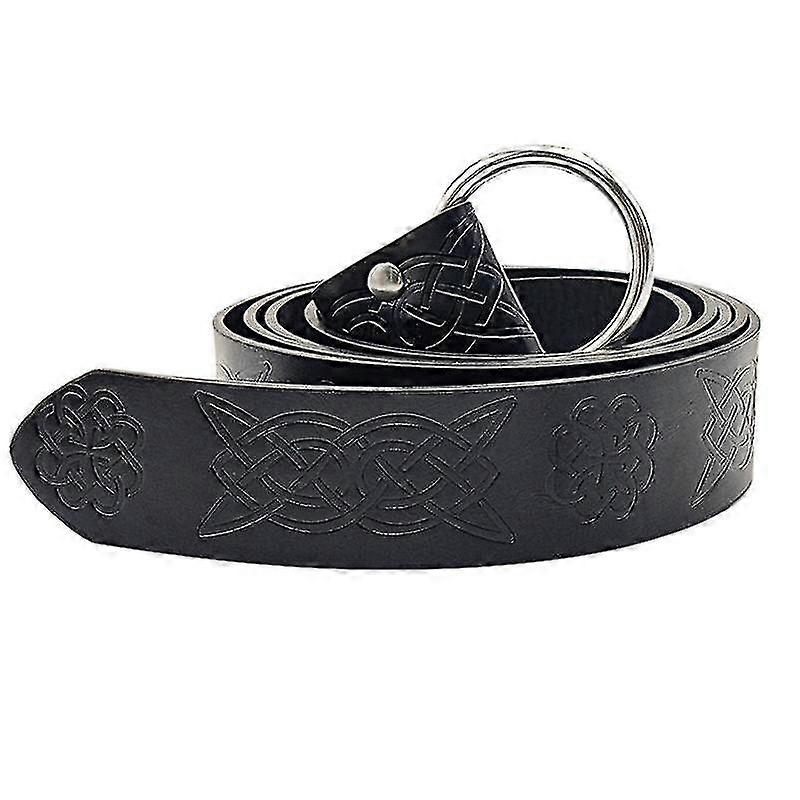 Μεσαιωνική ανάγλυφη Viking Vegvisir Pu δέρμα O ζώνη δαχτυλίδι retro αναγέννηση ιππότης αγκράφες ζώνη δερμάτινη ζώνη ζώνη για τους άνδρες
