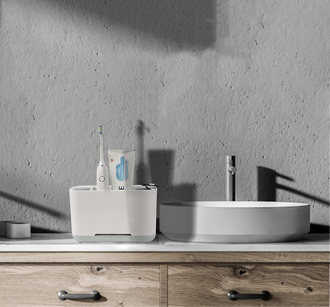 Toothbrush Holder With Drainage Hole,bathroom Countertop Dispenser ...