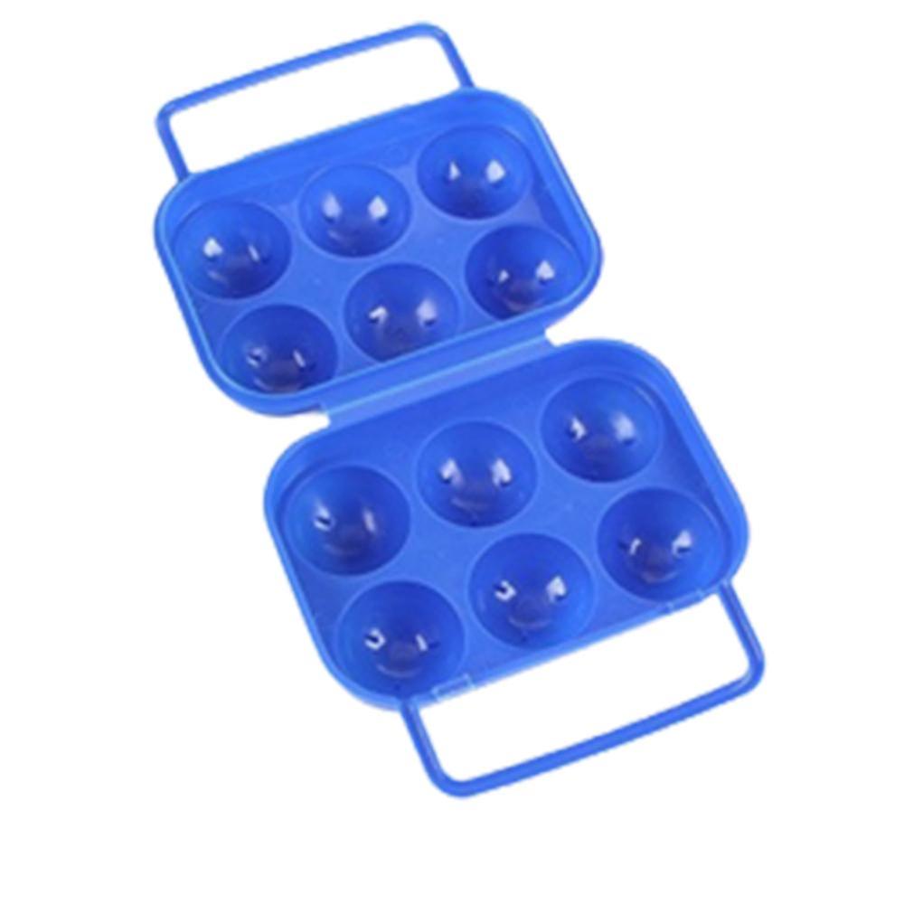 Grid Egg Storage Box Container Portable Plastic Egg Holder For Outdoor Camping
