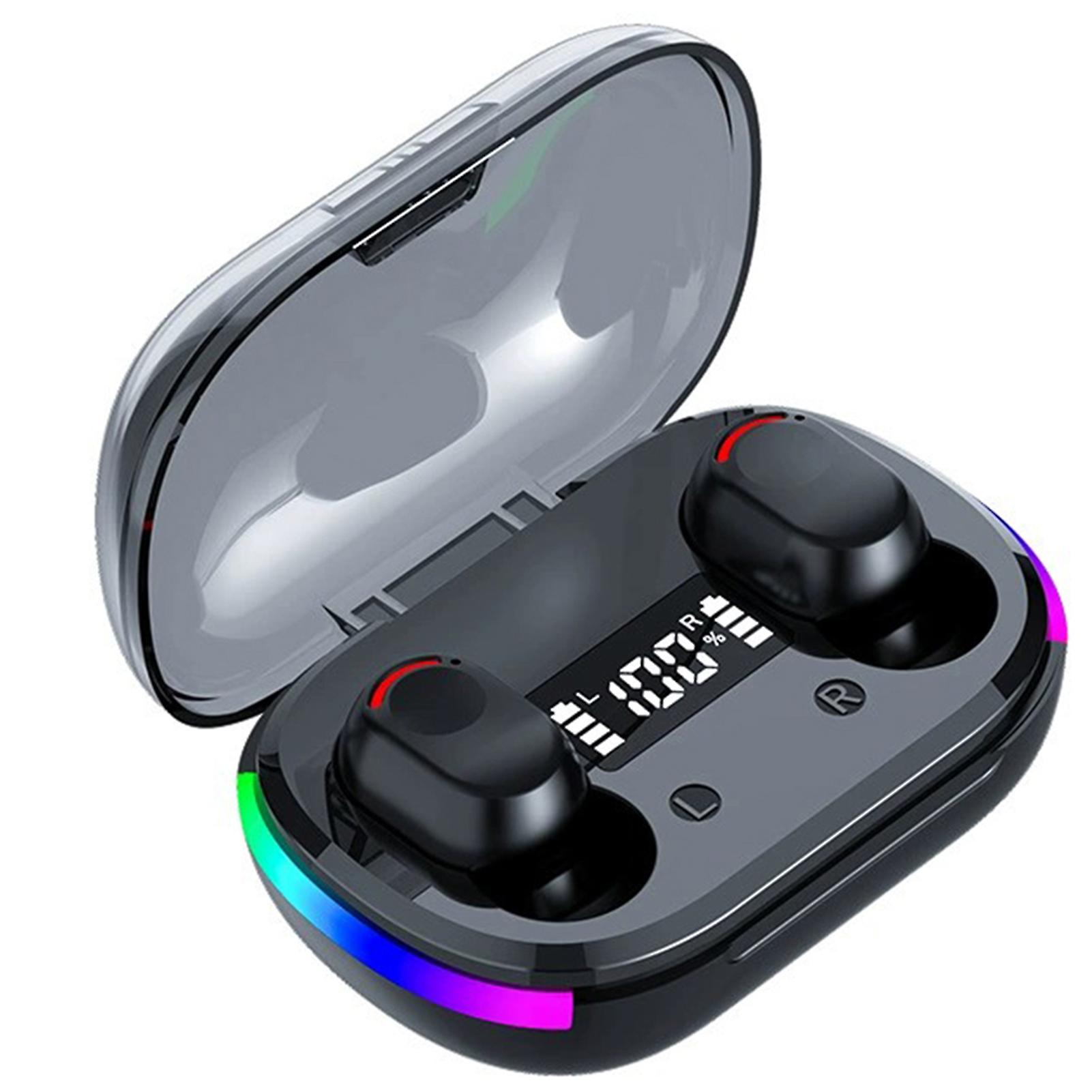 Color Dynamics Lights Bluetooth-Compatible Headset Noise Canceling In-ear Design Headset for Workout Walking