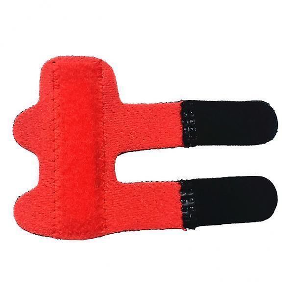 5xFinger Splint Brace Straightener Corrector Support Protector PainEase Red