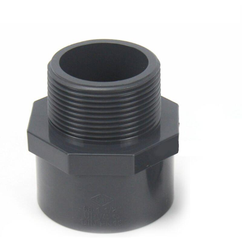 Male pvc threaded end 32mm pool screw joint pvc joint fitting pvc threaded sleeve (Internal Diameter 32mm - 1 "thread),