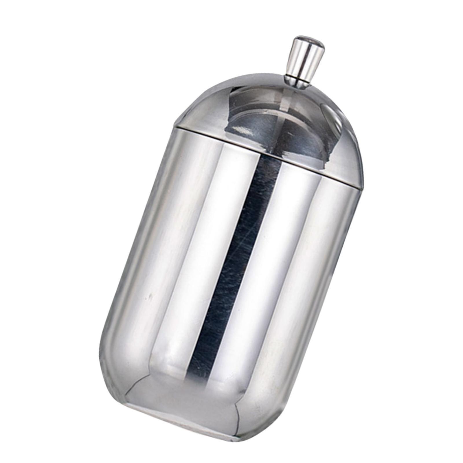 Bomullspinnedispenser Bomullsbollshållare med lock för badrumsrestaurang