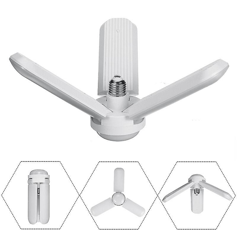 2/3 Leafs Led Foldable Garage Light E26/e27 Deformable Ceiling Fixture For Shop Workshop
