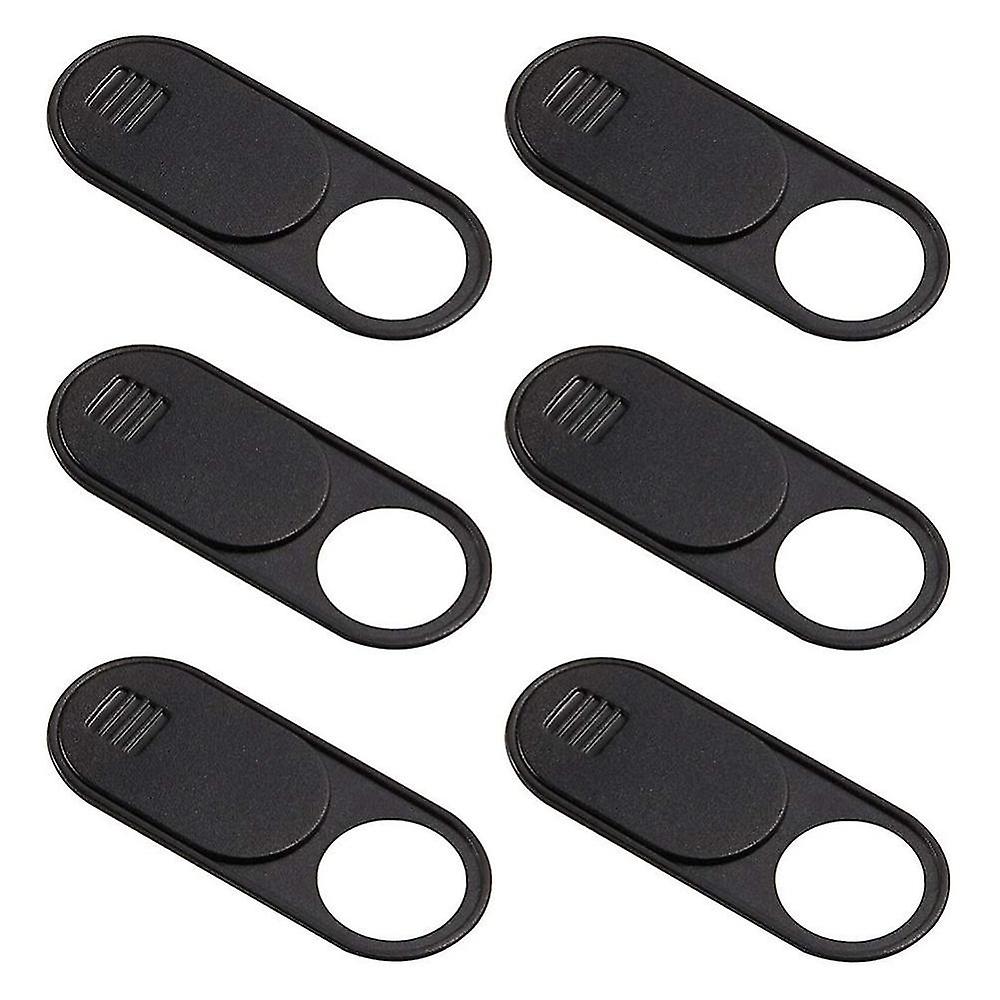 Camera Cover Slide For Model Y Interior Cabin Camera Laptop Pc Front-facing Webcam Sticker(black 6 Pack)