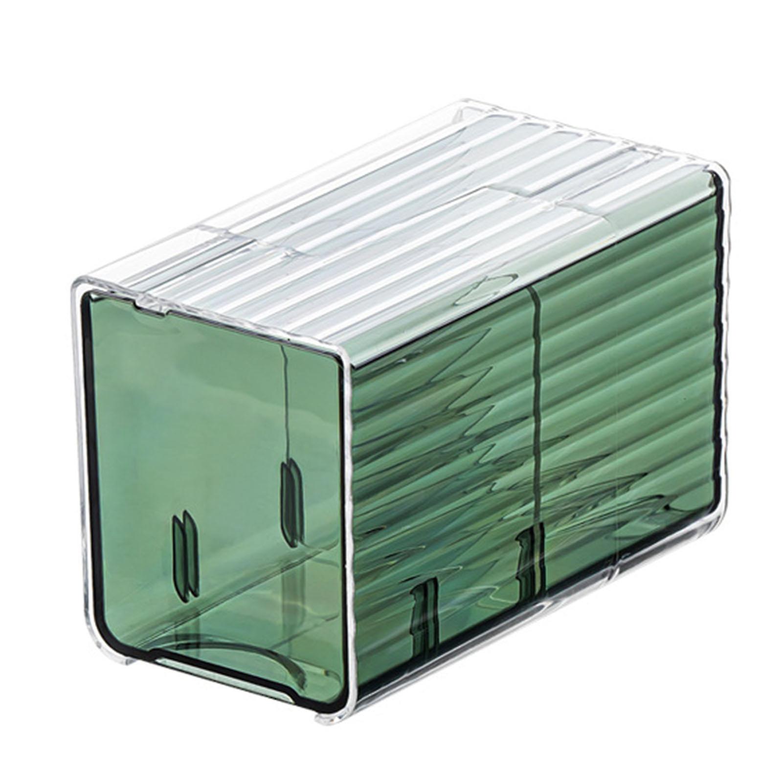 Wall Hanging Cotton Swab Storage Box Double-sided Availability Storage Holder for Living Room