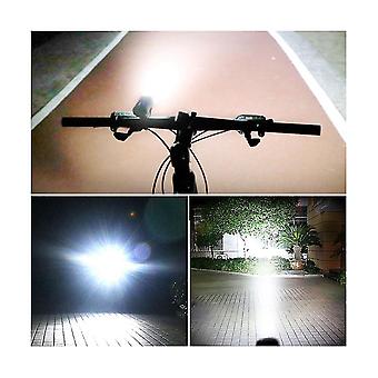 Bicycle Front Lights 2400mah Super Bright Usb Rechargeable Set Led ...