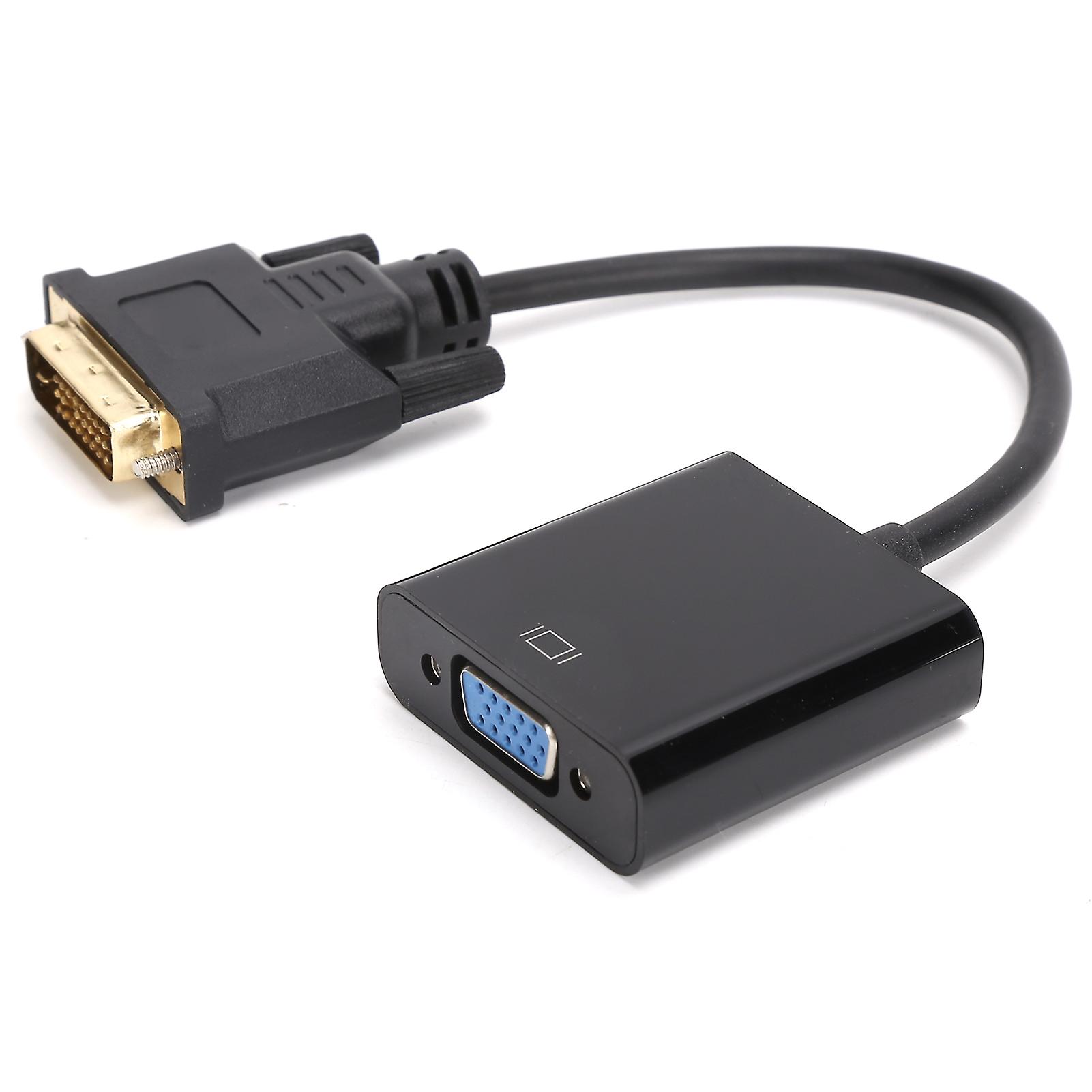DVI Male to VGA Female Adapter DVI 24+1 to VGA Adapter for Desktop Tablet Computer