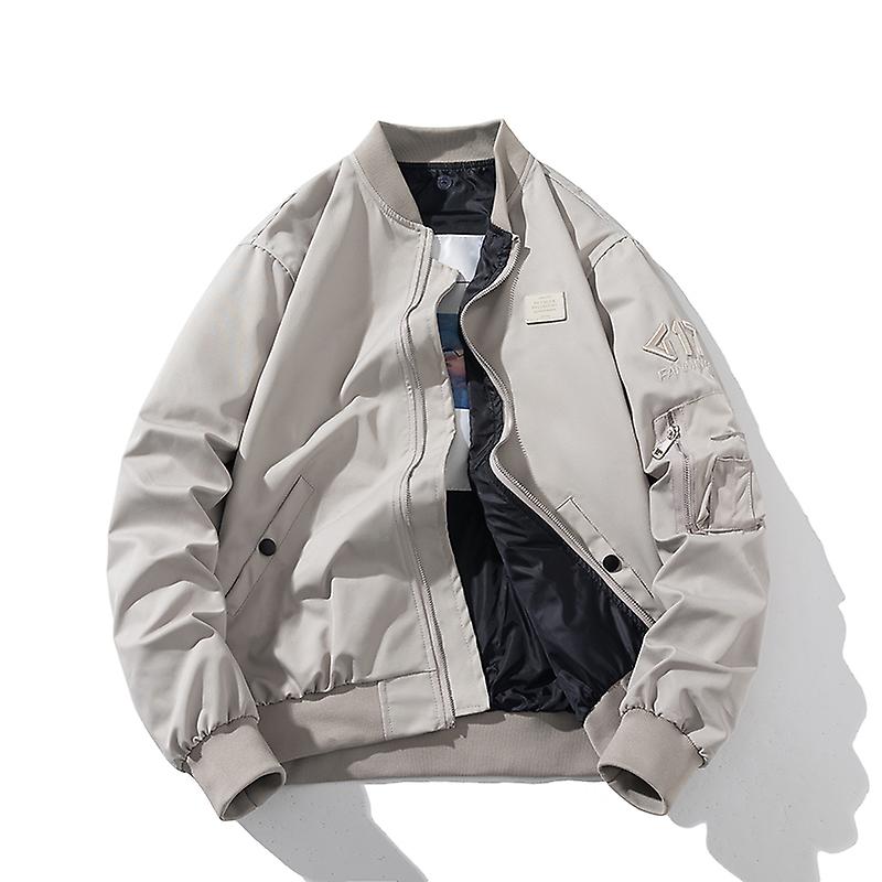 Vestes Vitalité Jeune Pour Hommes Bomber Veste Avec Bras Lettre Broderie Printemps Automne Veste de Baseball à Capuche Poches Multiples