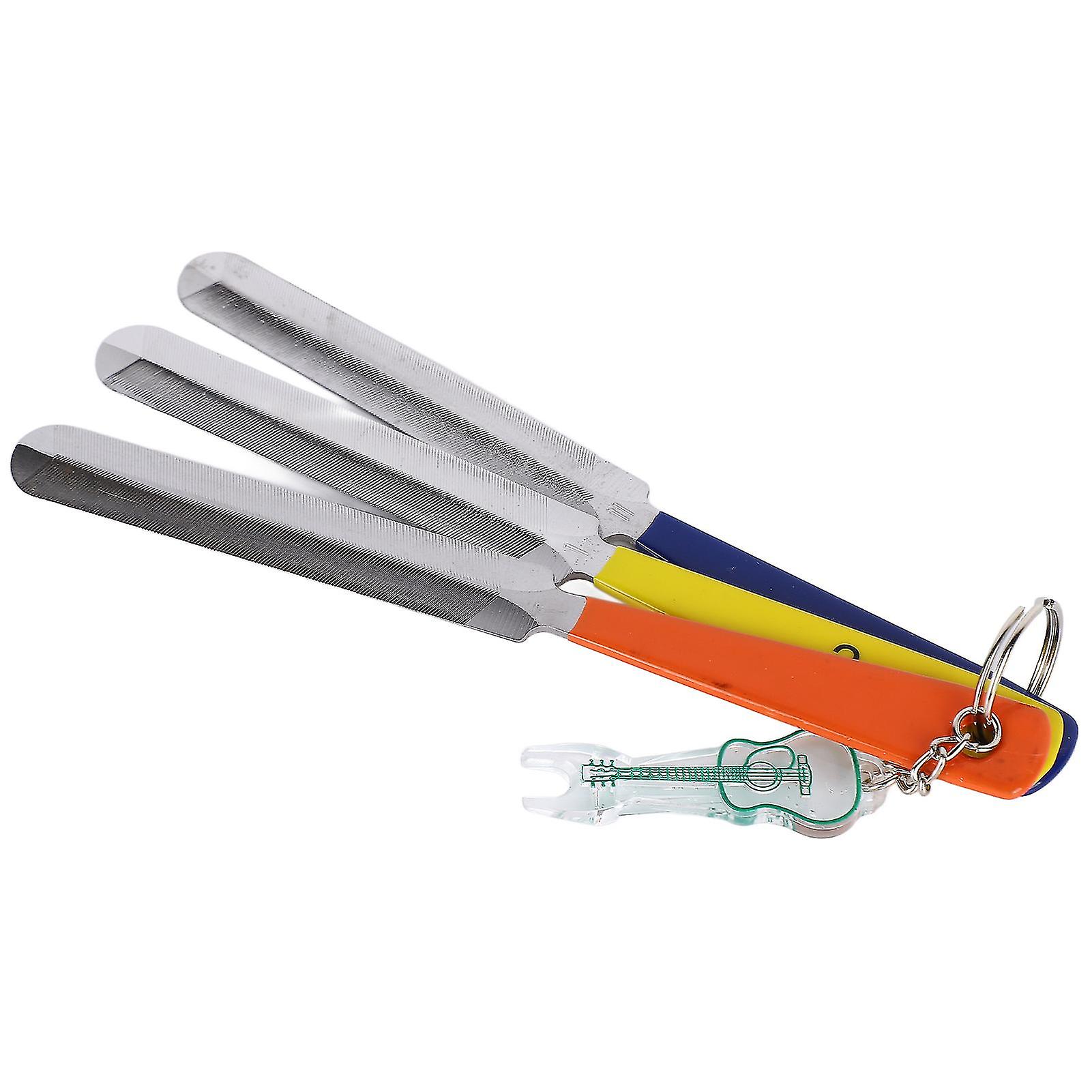 Stål Gitar Mutter Filer Sett Nøyaktig Enkelt Grep For Reparasjon