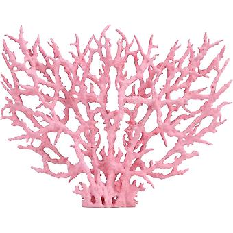 ZENGO Künstliches Aquarium Korallen Ornament Kunststoff Aquarium Pflanzen Dekoration für Aquarium Landschaft, 20 * 26CM Rosa