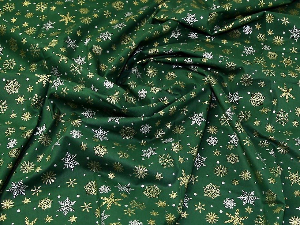 John Louden 金属光泽 100% 棉布 绿色 - 按米出售