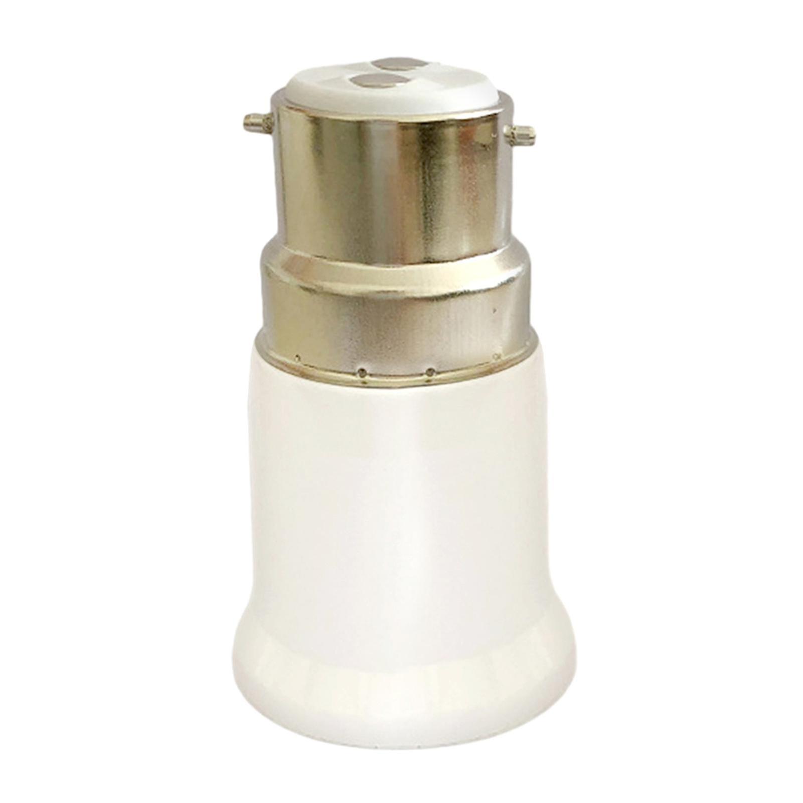 Welding-free B22 To E27 Light Socket Adapter Extended Lamp Holder Converter compatible with Indoor Outdoor Light