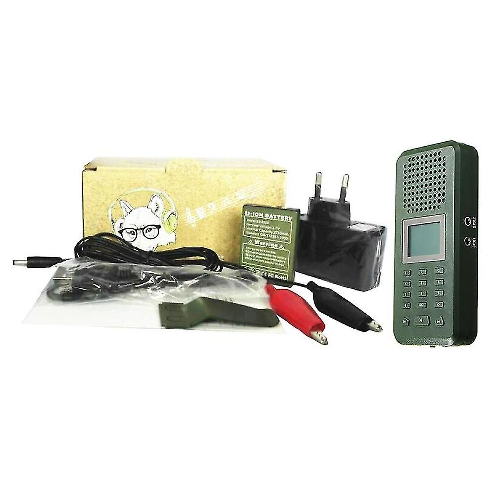 Light 20W 126Db Loud Speaker Bird Caller Mp3 Hunting Decoy Build In 150 Bird Voices Rechargeable Battery Goose Duck Sounds Eu Plug Size 20