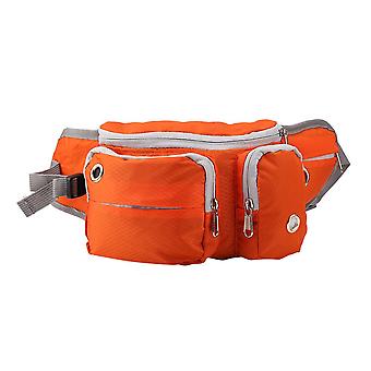 Dog Training Treat Bags Waist Storage Pack Bag Travel Accessory Training Pouches (Orange)