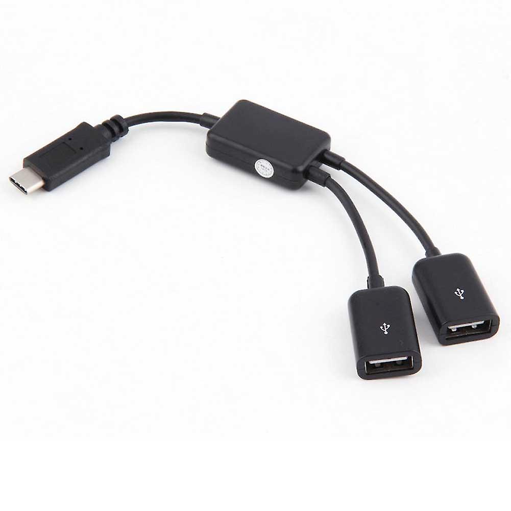2in1 USB 3.1 Type-C To USB 2.0 Power Charging OTG Hub Cable Adapter