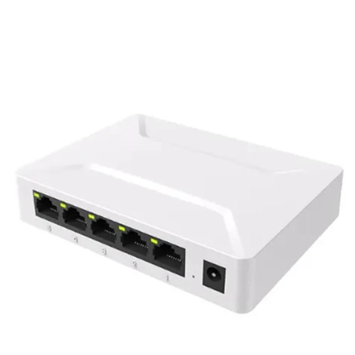 Network Switch 5 Port 100/1000mbps Gigabit Network Ethernet Switch Adapter Fast Rj45 Ethernet Switcher Lan Hub Eu Plug