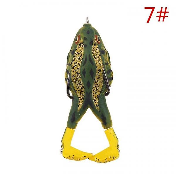 Double Propeller Frog Soft Bait Green