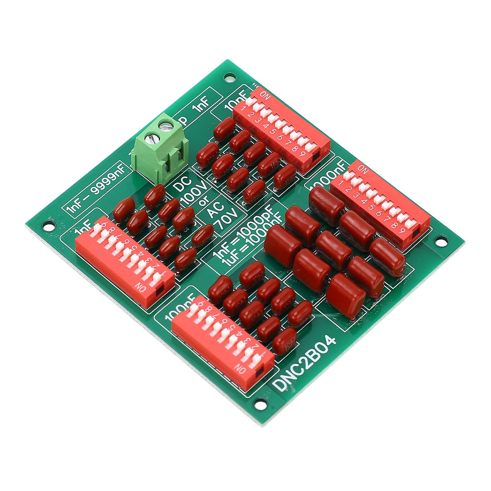 1nF Step 4 Digit Decade Programmable Capacitor Board Polypropylene Film Capacitor DC100V AC70V DNC2B04 