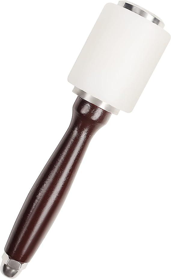 HANDI STITCH Leather Mallet - 20.5 cm - Nylon Rubber Mallet with Wooden Handle - Leather Tools for Sewing, Leathercraft, Leatherworking, Carving,