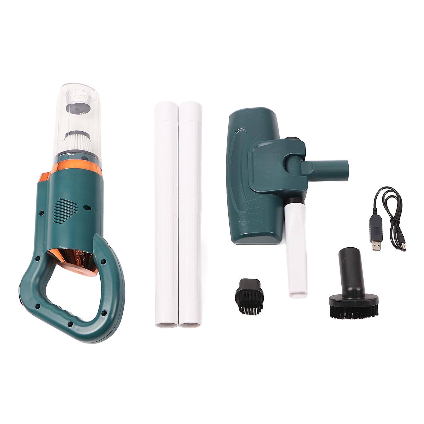 Cordless Vacuum Cleaner with 8500PA Suction Power and 500ml Dust Cup, Various Accessory Combinations Perfect for Hard Floors and Carpets(Green)