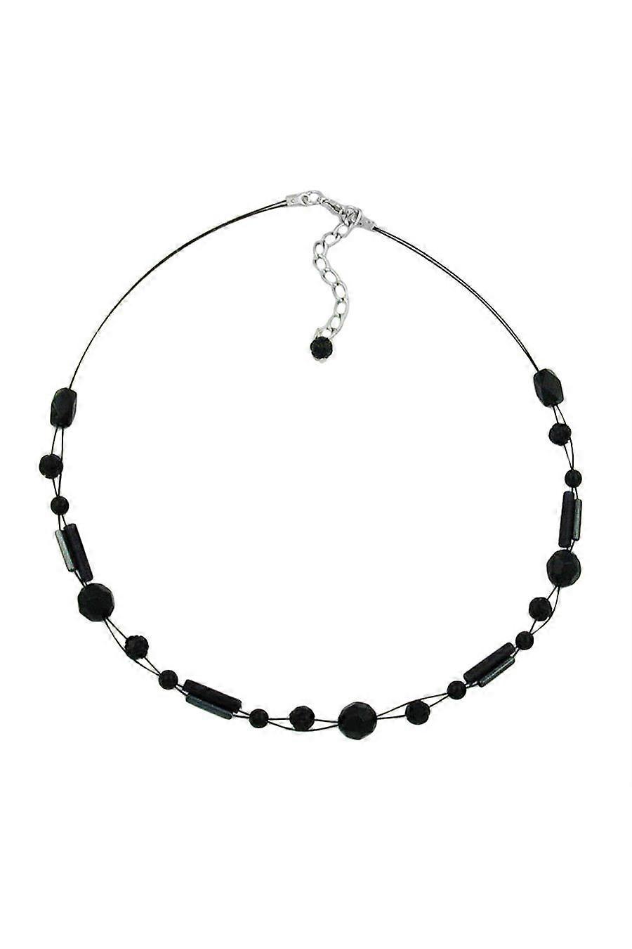 Necklace Beads Black 43cm - Gl02509