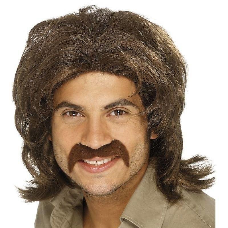 70S Peluca Retro Adulto Marrón 42019