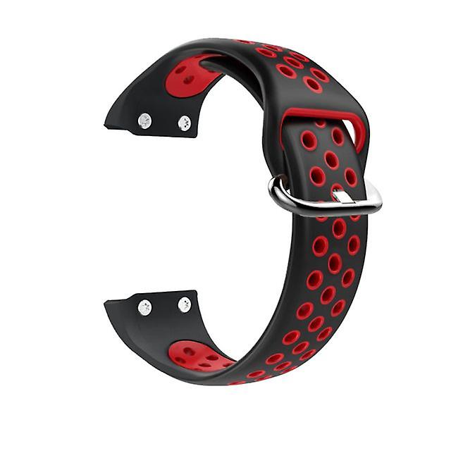 Smartwatch Silicone Strap for Garmin Forerunner35 - Black Red
