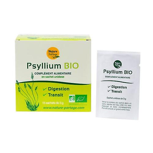 Single dose organic psyllium 15 packets of 3g