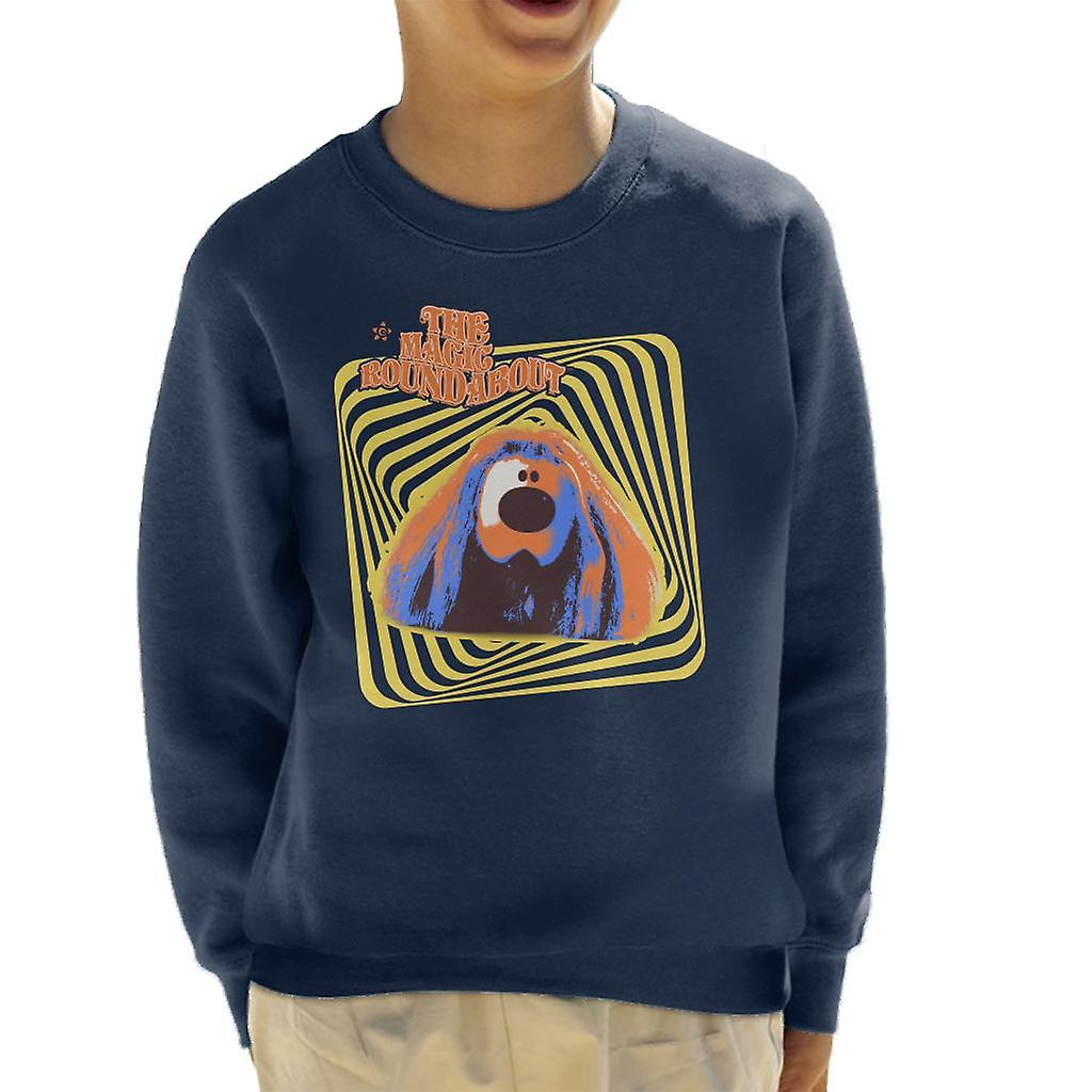 The Magic Roundabout Retro Psychedelic Dougal Kid's Sweatshirt