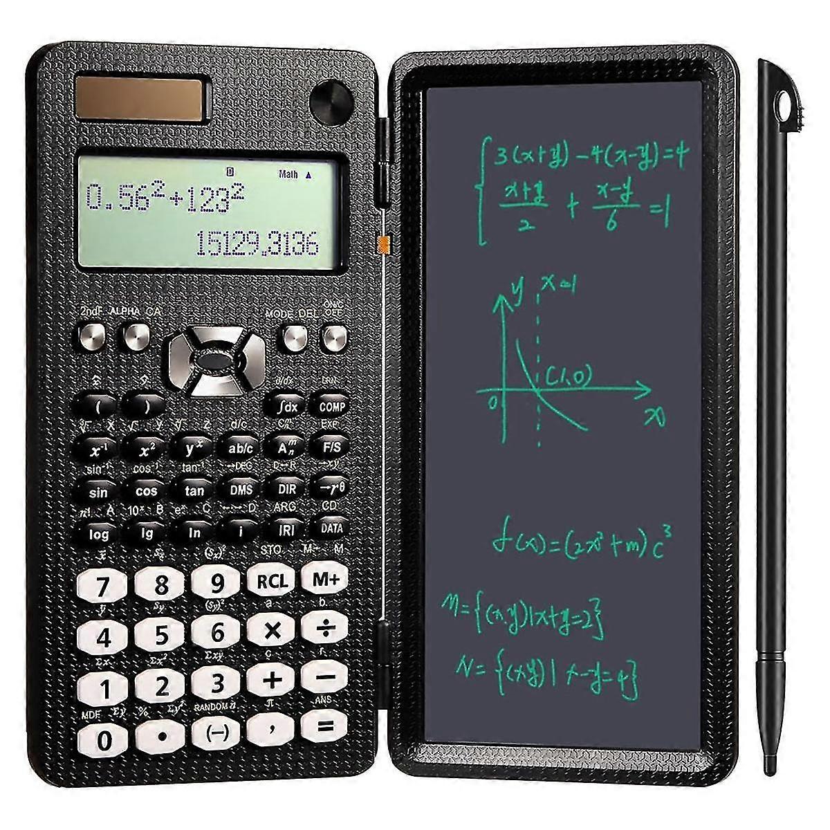 Scientific Calculator with LCD Writing Math Calculator Suitable for School Solar Calculator (991ES, 349 Functions)