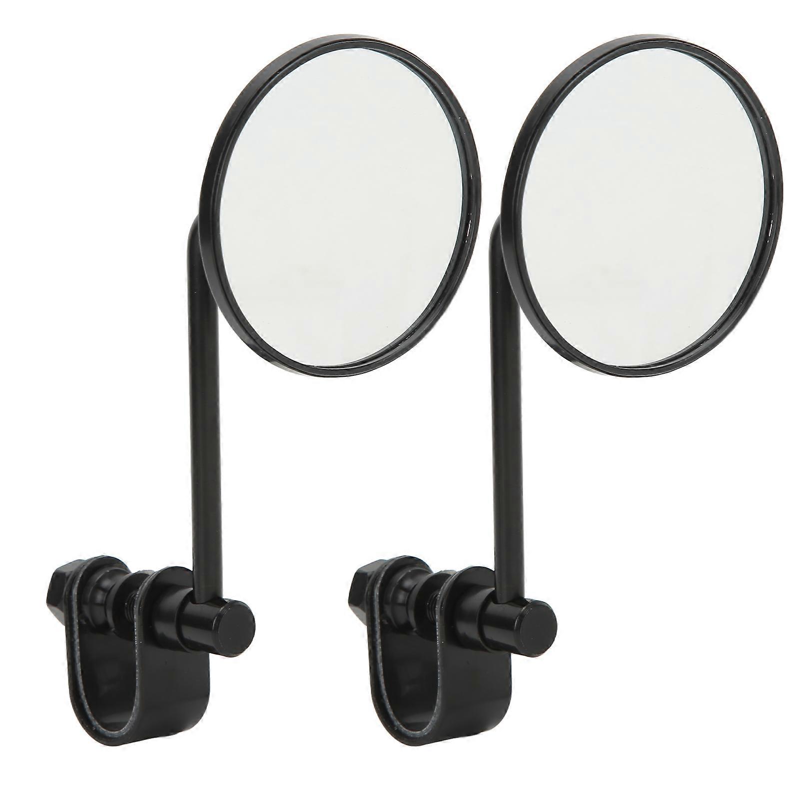 2 Pcs Motorcycle Rear View Mirrors Round 360 Degree Adjustable Handlebar Mirror Replacement for Ranger Stick King GN E2U111