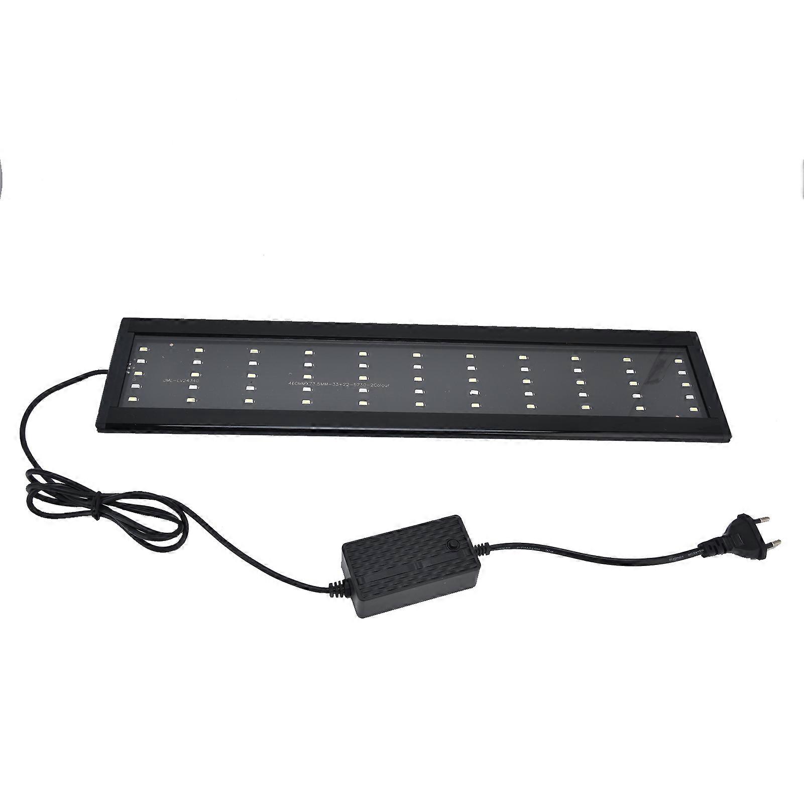 Lampe LED ultra fine pour aquarium, intensité variable, prise UE 220 V